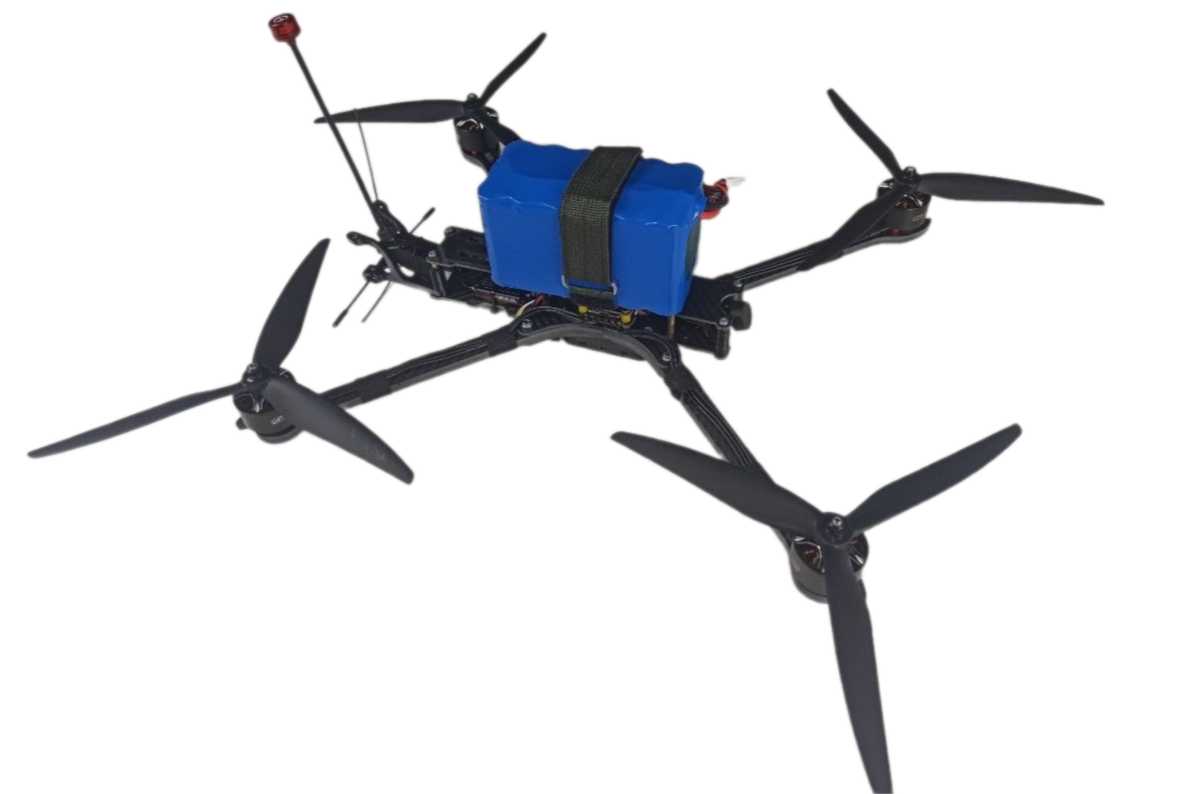 FPV дрон «Амага 10 Оптіка» з оптоволоконною котушкою на карбоновій рамі Chimera CX10