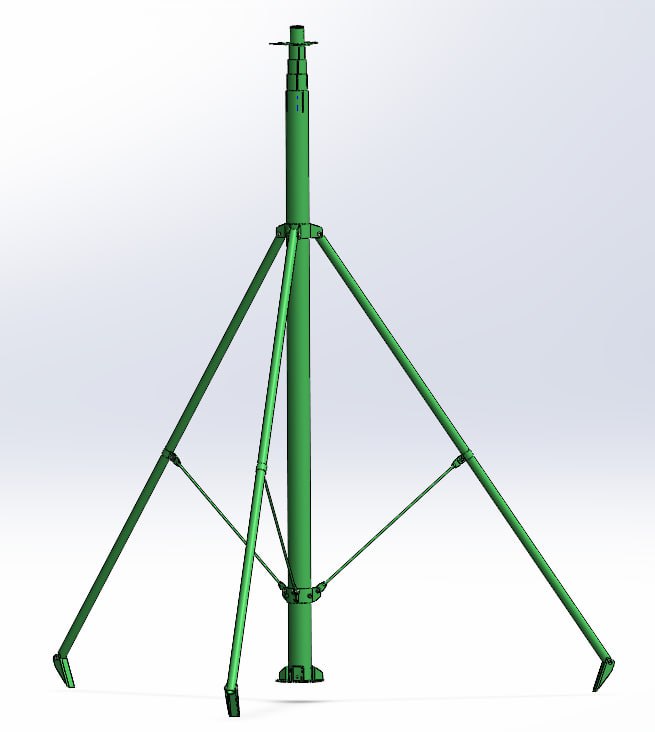 Телескопічна алюмінієва щогла для ретранслятора – легка, міцна та надійна конструкція для встановлення антен і обладнання. Забезпечує стабільність та зручність транспортування. Ідеальне рішення для польових умов та стаціонарного використання.